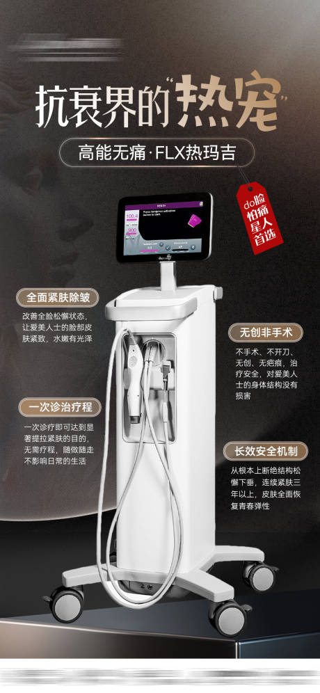 源文件下载【FLX五代热玛吉抗衰海报】编号：19790029678313595