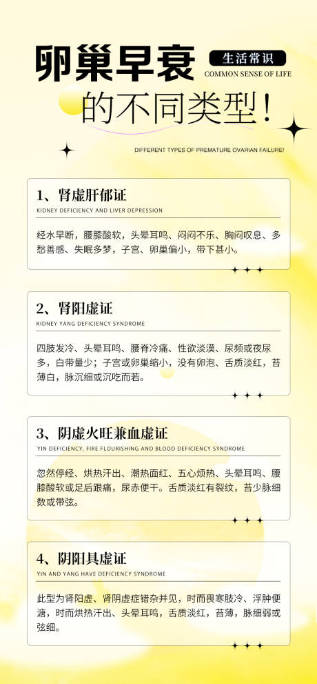 女性健康科普宣传产品海报 