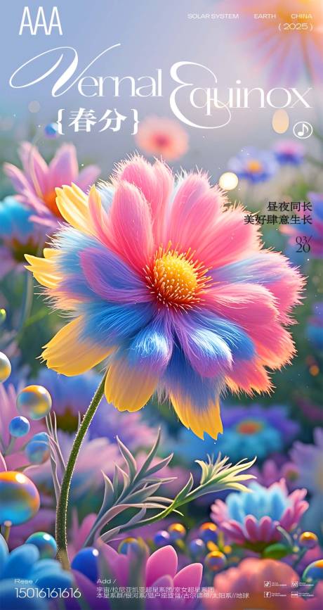 源文件下载【春分节气海报】编号：97100029255855962