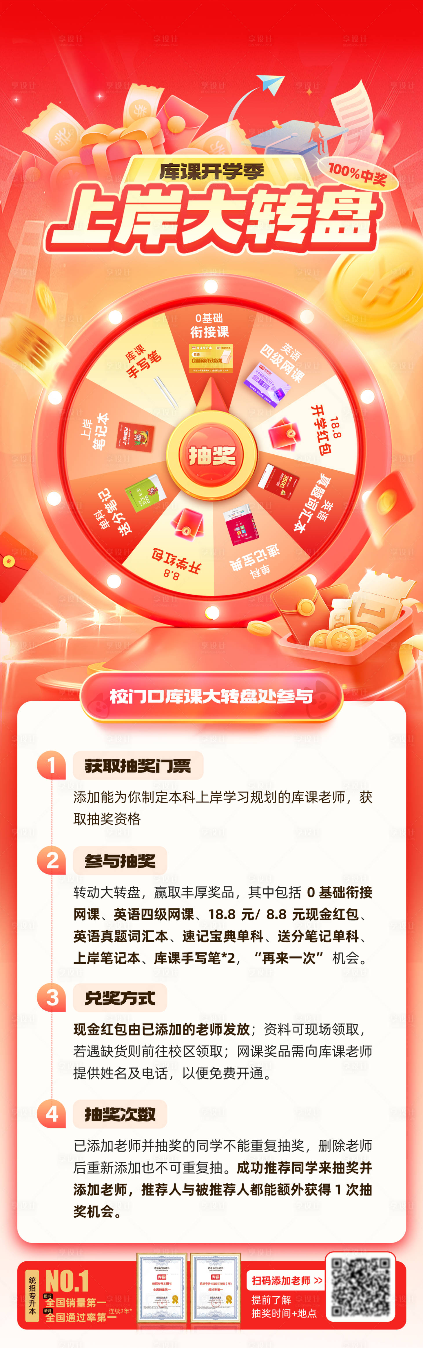 源文件下載【享設計】搜索編號：27290029871257399【開學季大轉盤長圖海報】