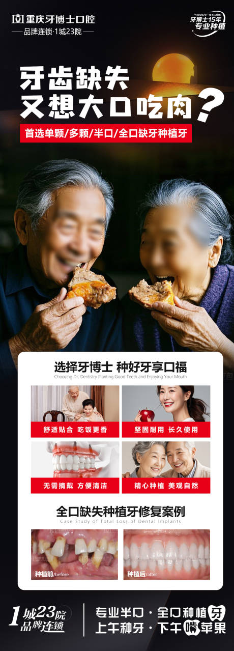 源文件下载【口腔种牙宣传海报】编号：79640029582357231