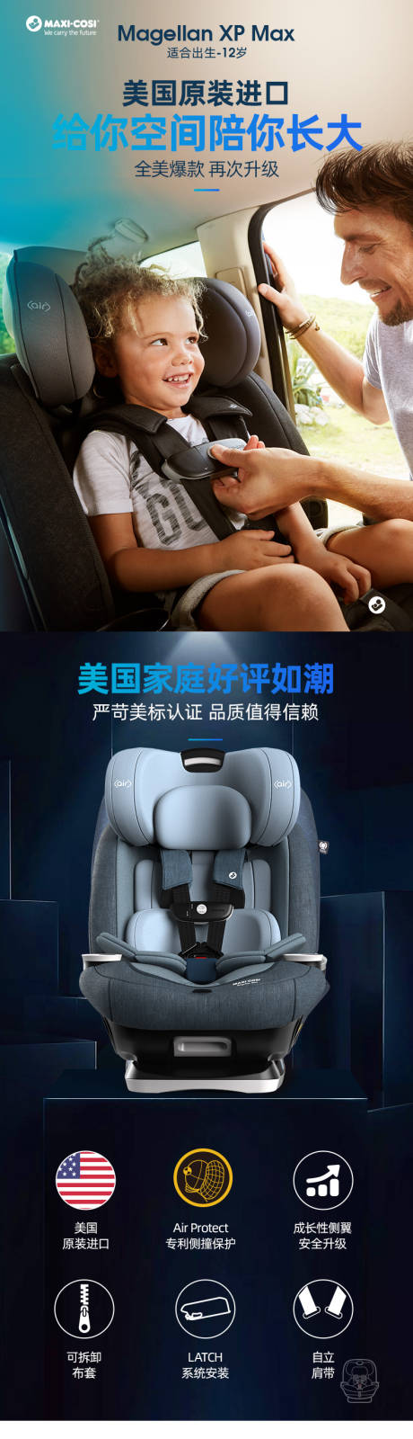 源文件下载【婴儿车美国电商安全座椅详情页】编号：41720029819948766