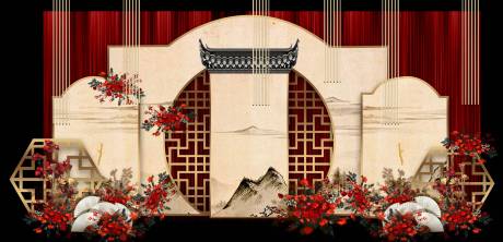 源文件下載【婚禮布置 堆頭美陳】編號(hào)：91370029411372730