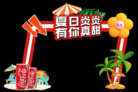 源文件下载【夏日促销活动美陈展板】编号：34580029848673679