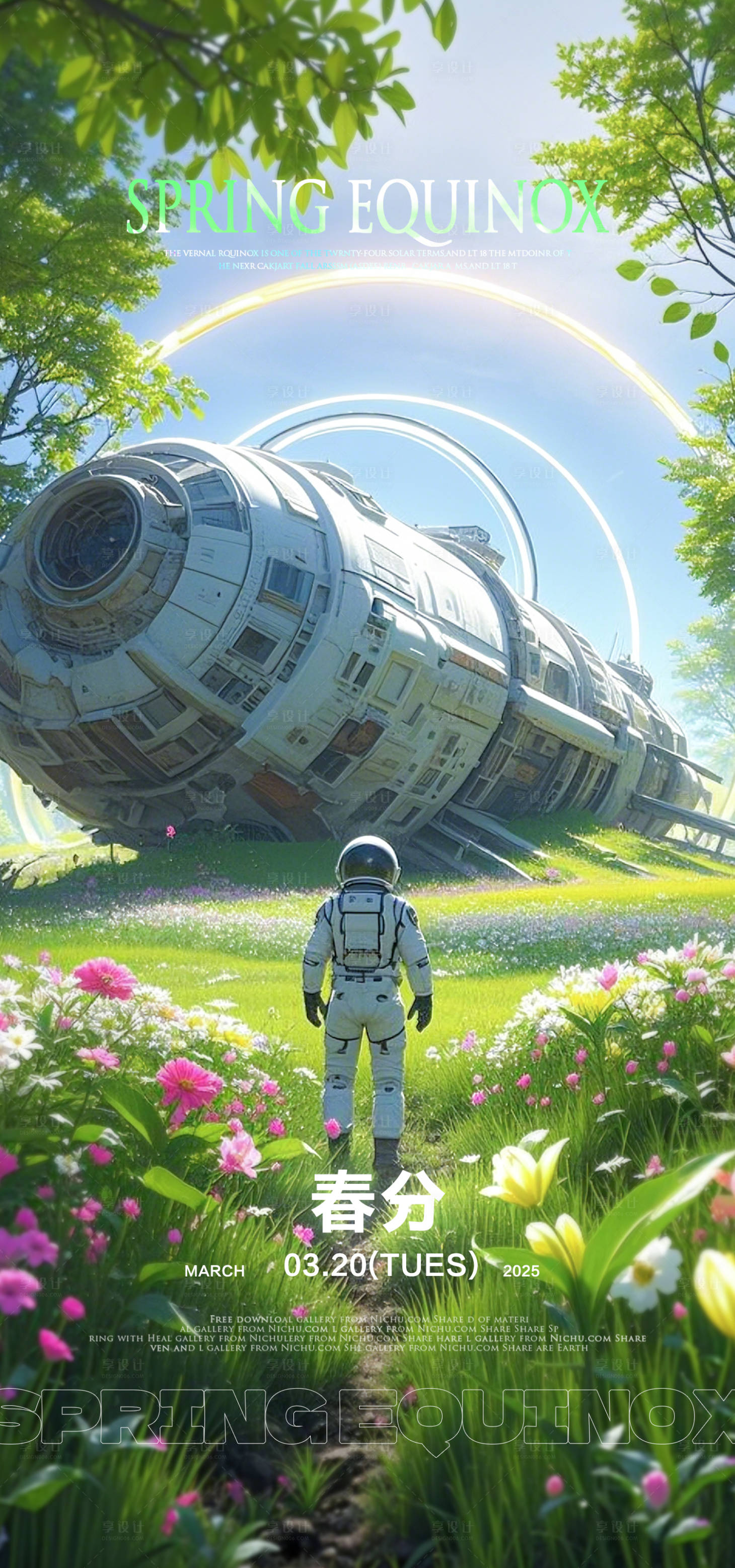 源文件下載【享設計】搜索編號：14570029400708314【春分海報】