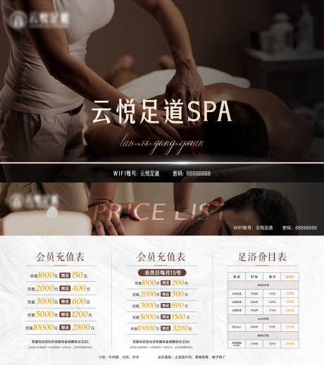 源文件下载【足浴投屏LED价目表海报展板】编号：50570029251696261