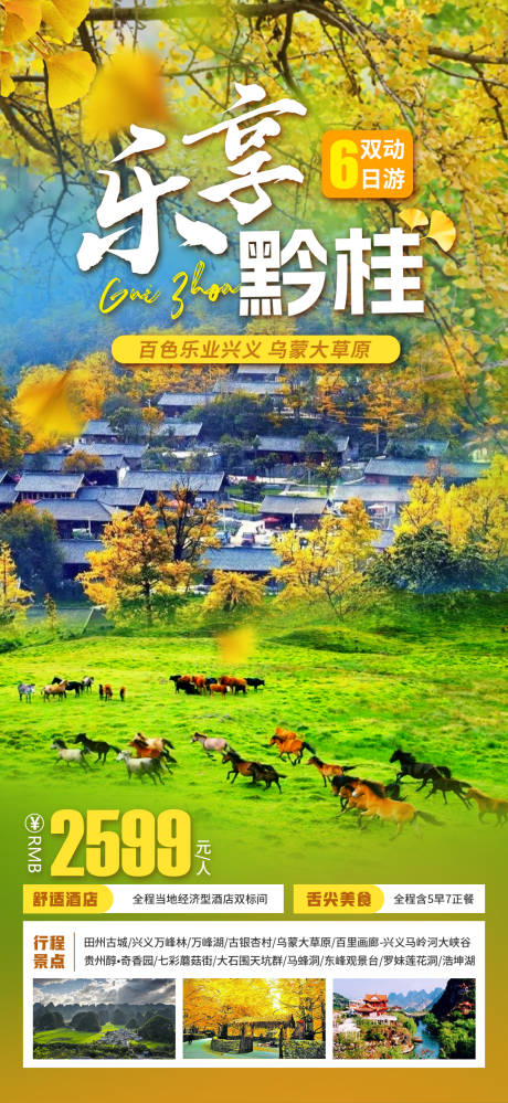 乐享黔桂旅游海报