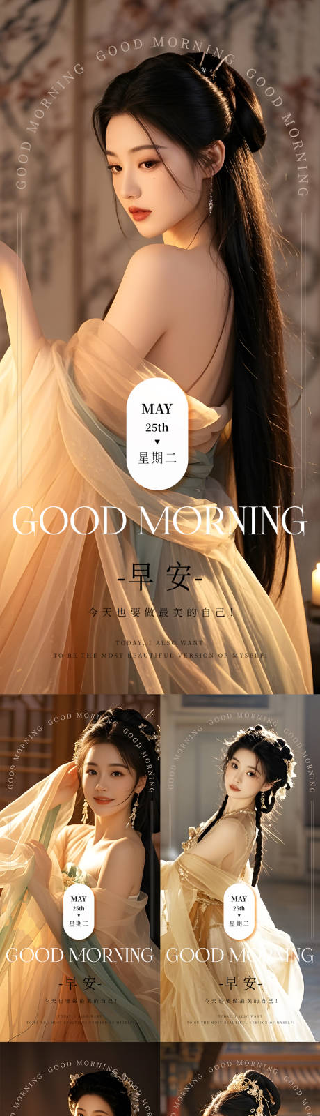 源文件下载【古风早安海报】编号：56080029729392331