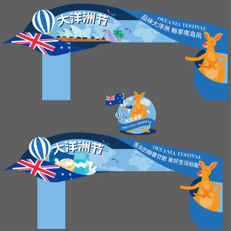 大洋洲门头架