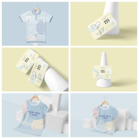 源文件下载【享设计】搜索编号：14670029502439224【童装服饰短袖简约样机】
