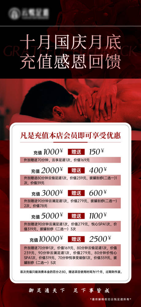 源文件下载【国庆感恩回馈足浴促销海报】编号：57630029252119566