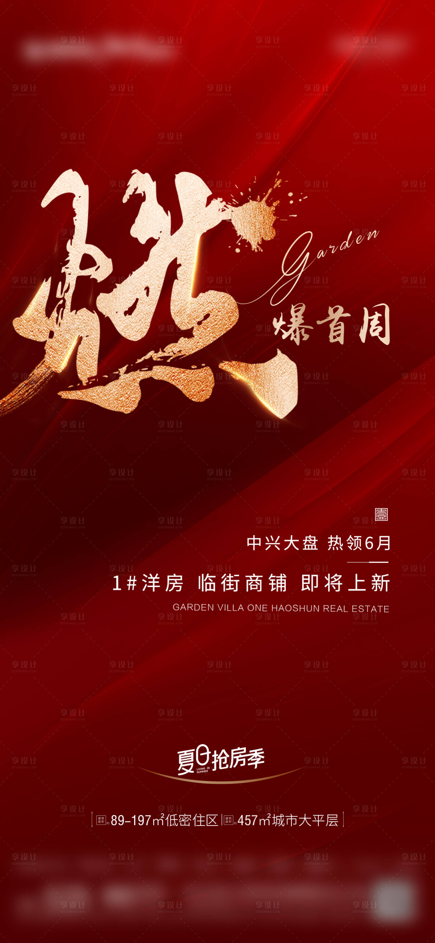 源文件下载【地产红色热销政策海报】编号：69030029410004444