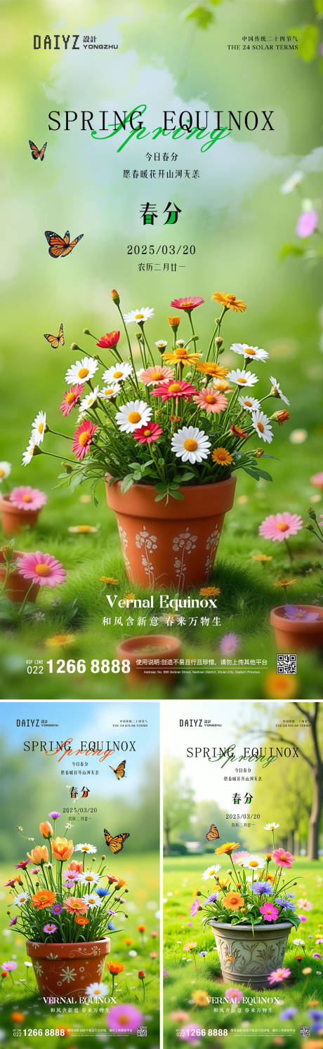 春分节气系列海报