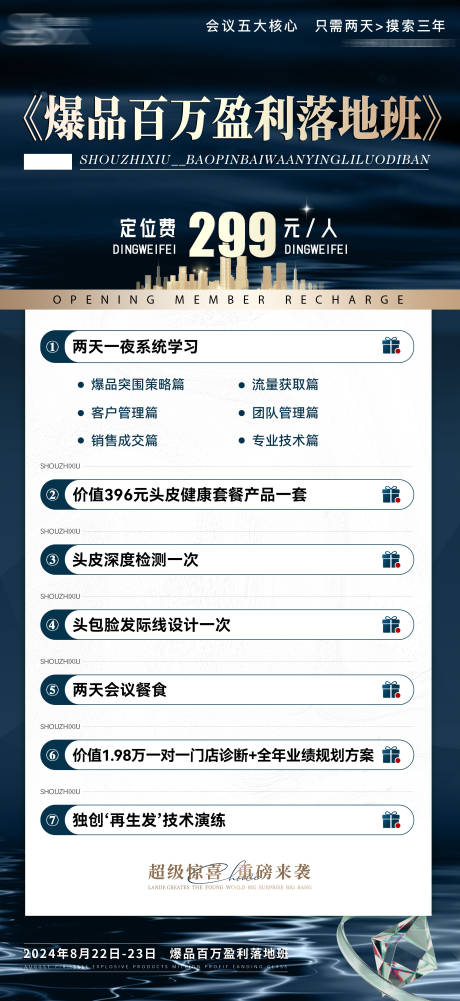 源文件下載【美業招商會議價值門票邀請海報】編號：56150029163979437