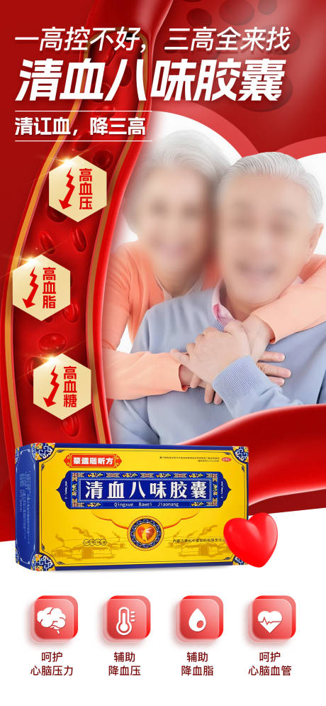 源文件下载【清血八味胶囊海报】编号：21290029454701245