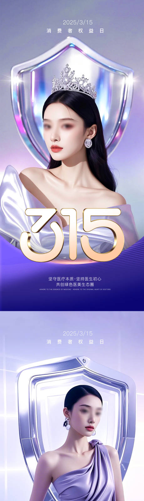 医美315消费者权益日海报