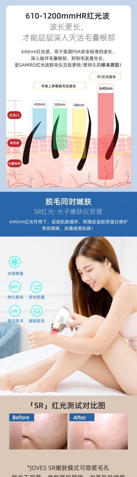 美容脱毛仪促销电商详情页