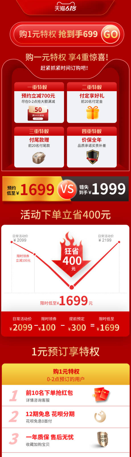 源文件下載【享設計】搜索編號：51140029285318206【紅色簡約數碼產品618無線首頁】