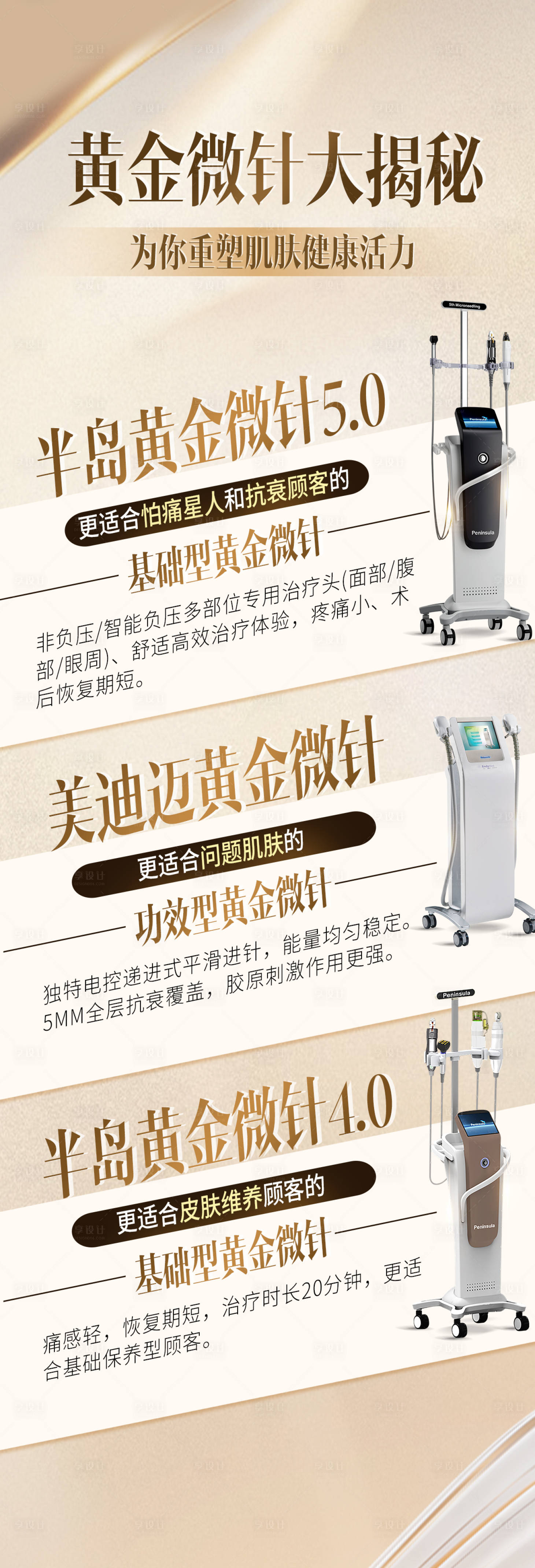 源文件下载【黄金微针区别长图海报】编号：45760029540409602