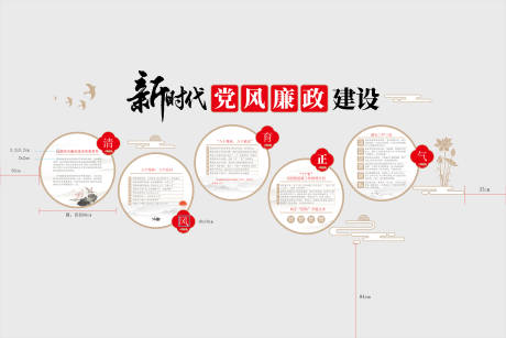源文件下载【党风清廉文化墙】编号：46980029211554275