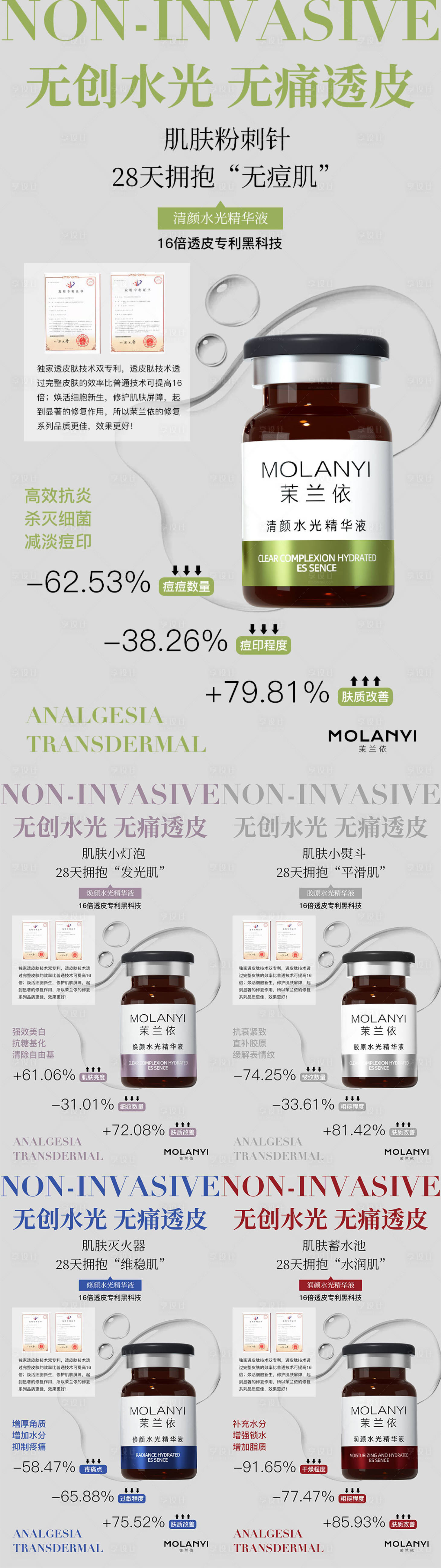 源文件下載【醫美水光產品海報口服飲品高級感海報】編號：17600029132598088