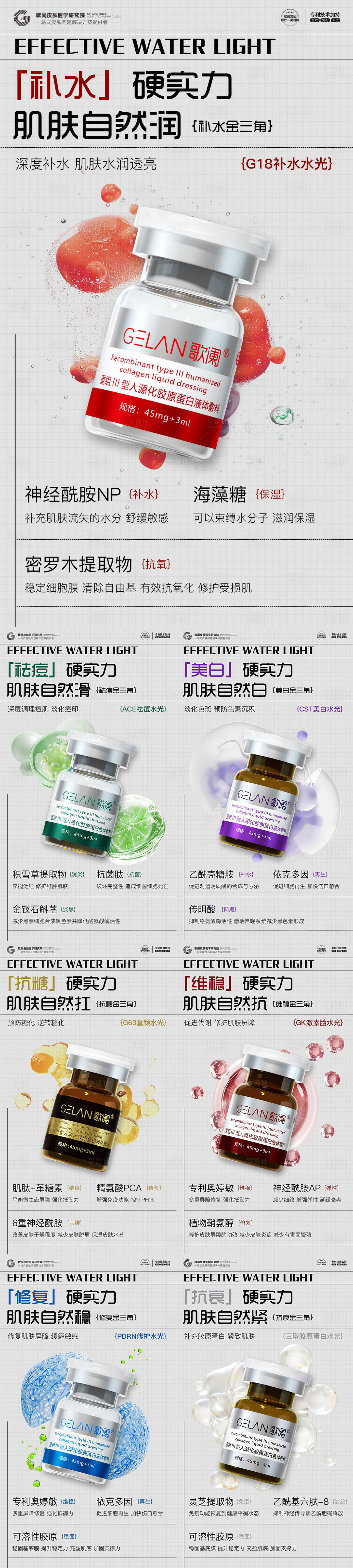 源文件下載【醫(yī)美水光產(chǎn)品海報(bào)口服飲品高級(jí)感海報(bào)】編號(hào)：12760029100556218