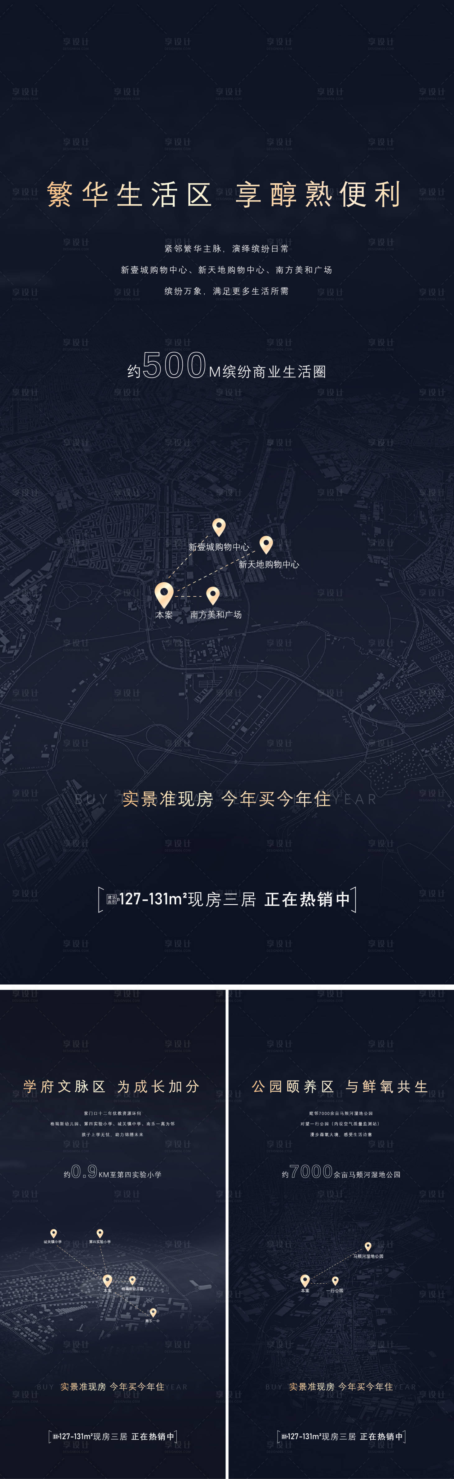 源文件下载【享设计】搜索编号：13840029544005101【地产地段价值点系列海报】