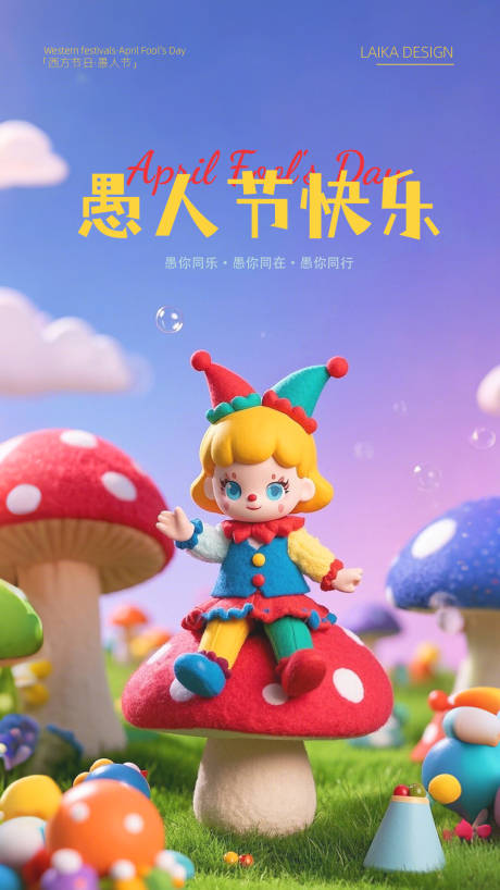 源文件下载【愚人节节日移动端海报】编号：63310029651527306
