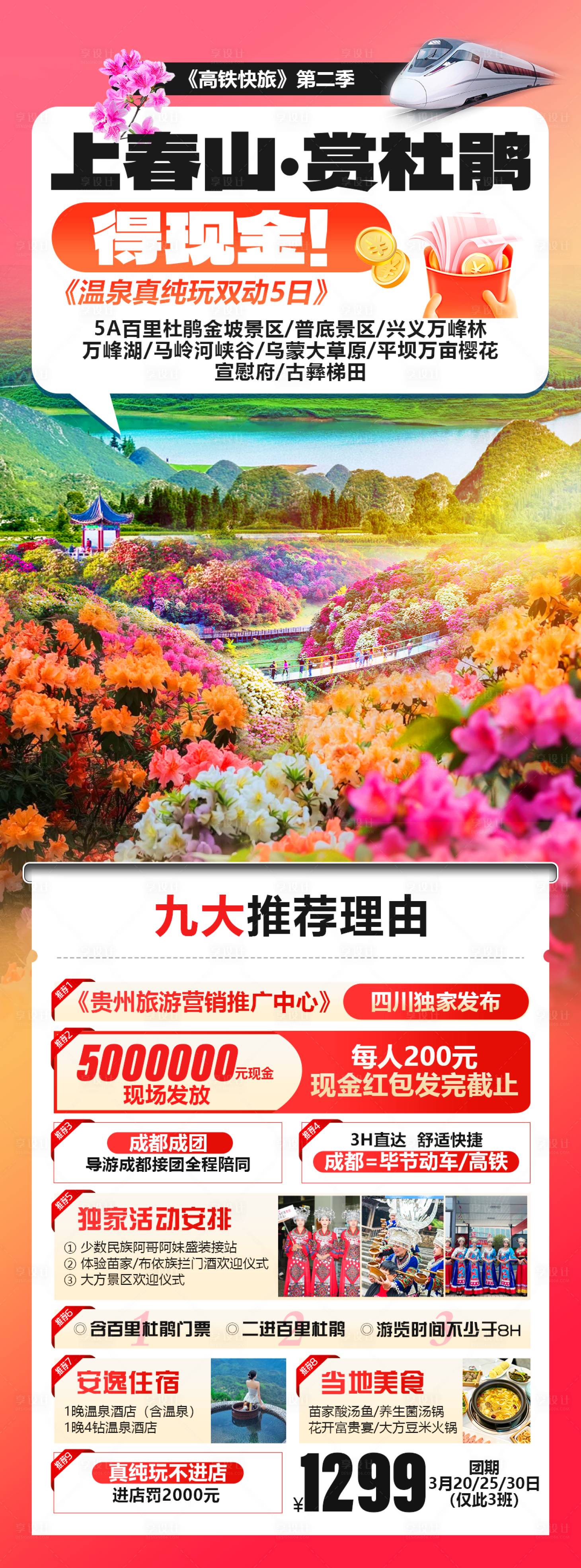 源文件下载【享设计】搜索编号：75200029099854386【上春山赏杜鹃长图】