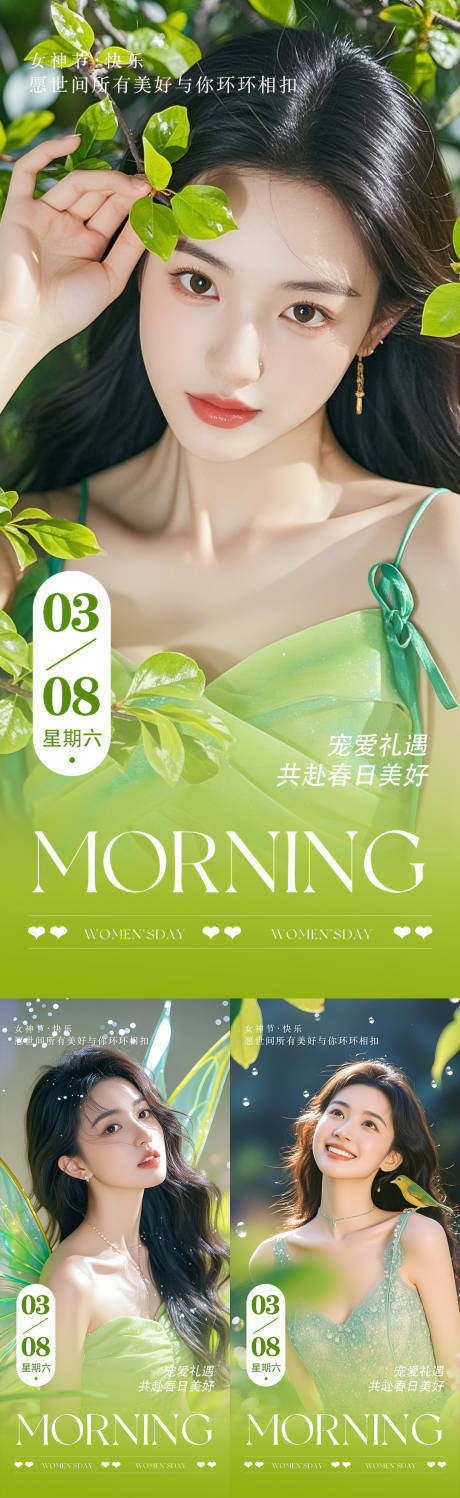 源文件下載【享設(shè)計(jì)】搜索編號(hào)：49720029183632166【醫(yī)美春季早安海報(bào)】