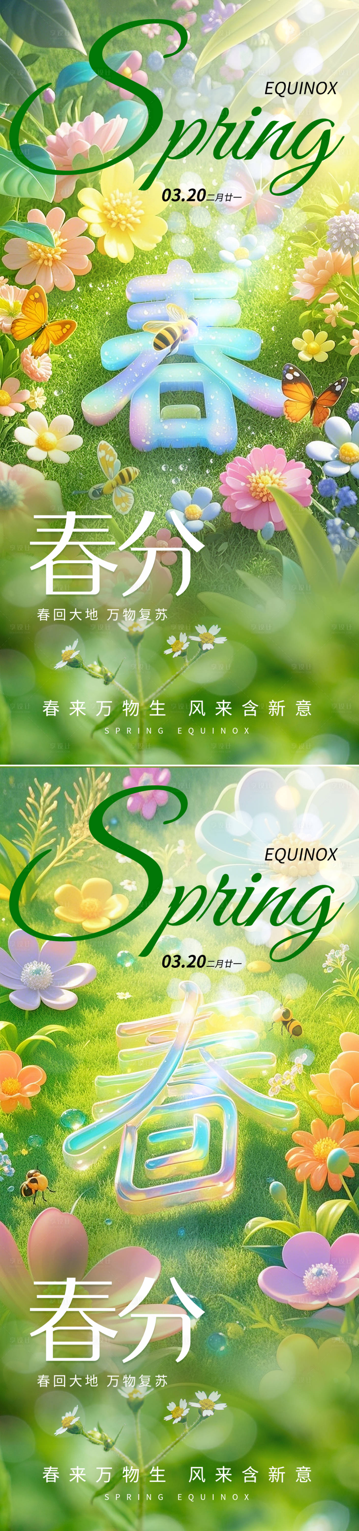 源文件下載【享設(shè)計(jì)】搜索編號(hào)：15260029464747153【春分系列海報(bào)】