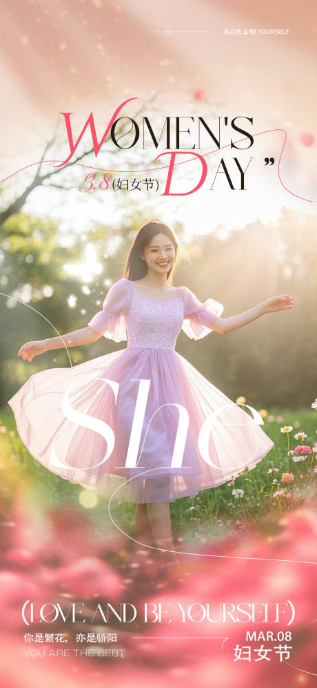 源文件下載【3.8婦女節海報】編號：33420029254149332