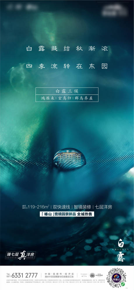 源文件下载【白露海报】编号：81110029167162302