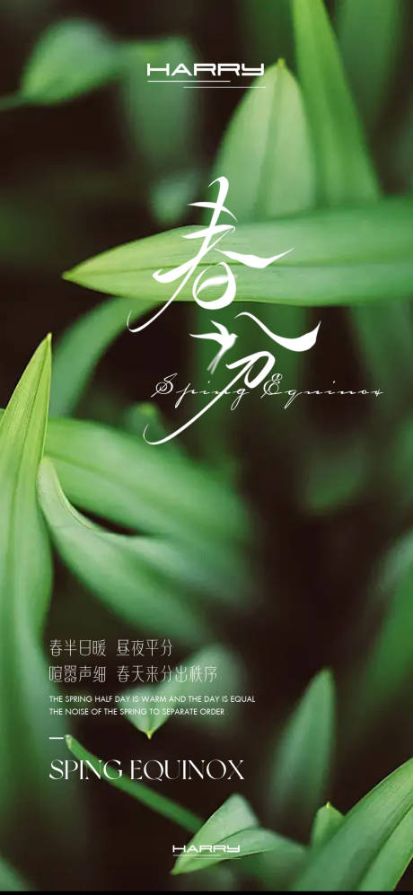 源文件下载【春分节气海报设计】编号：26350029513152182