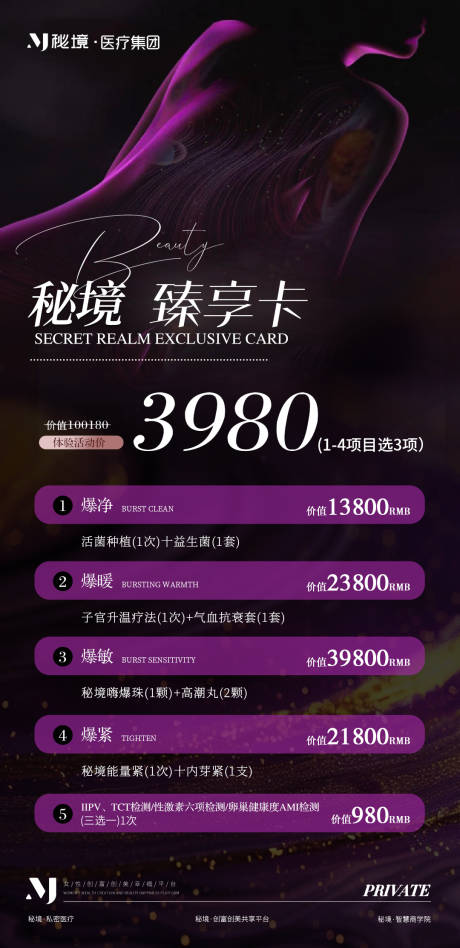 源文件下载【私密医美轻奢海报】编号：41620029208627992