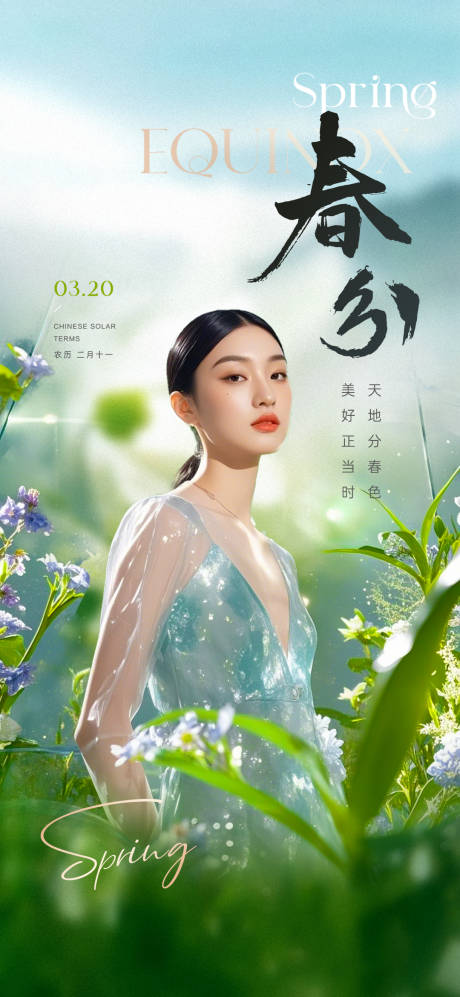 春分节气海报