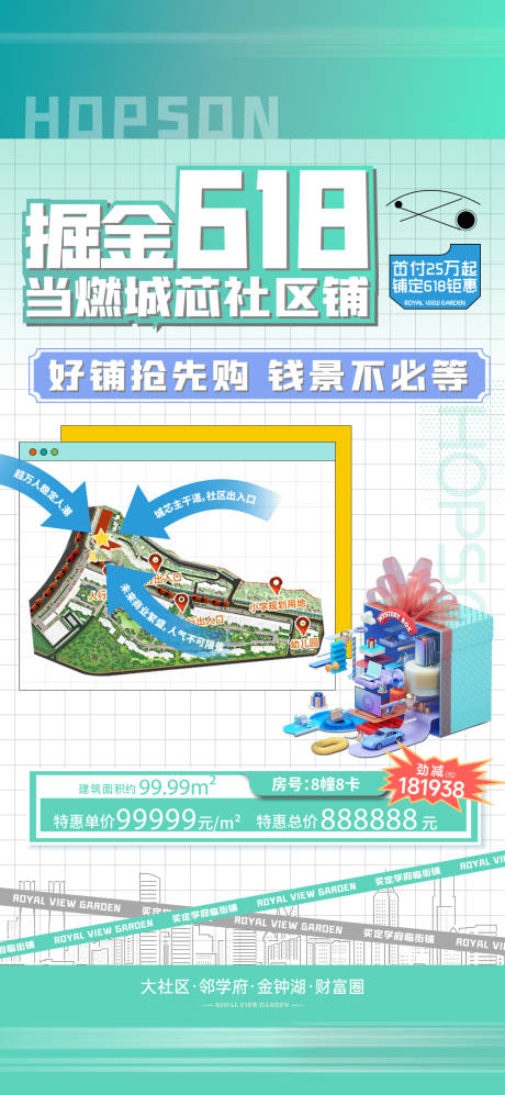 源文件下载【地产商铺价值点海报】编号：88990029586769318