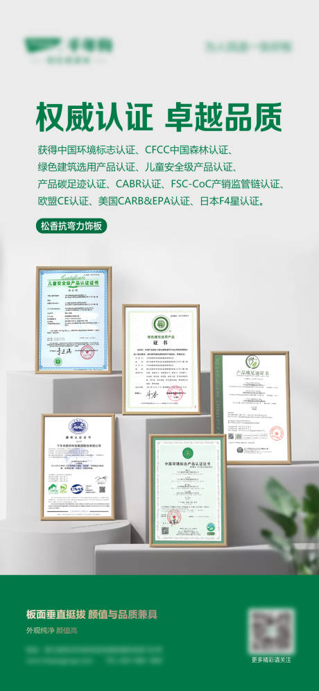 资质证书海报