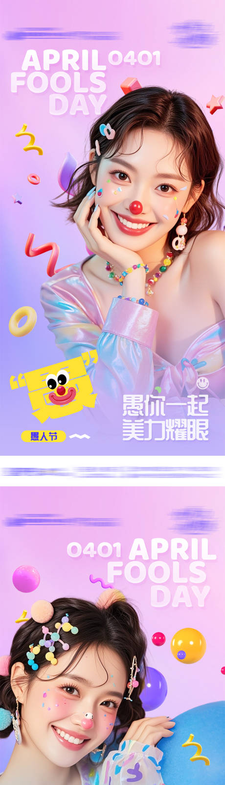 源文件下载【愚人节医美品宣海报】编号：29760029772111049