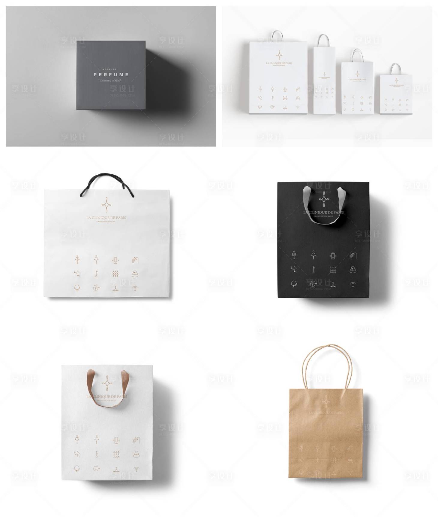 源文件下载【享设计】搜索编号：50600029365245512【手提袋纸袋包装样机】