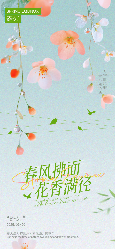 春分节气海报