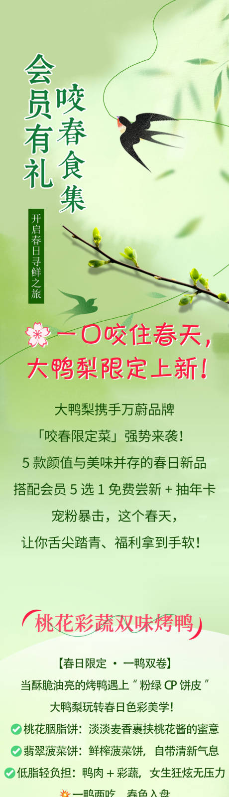 春季新菜长图排版设计