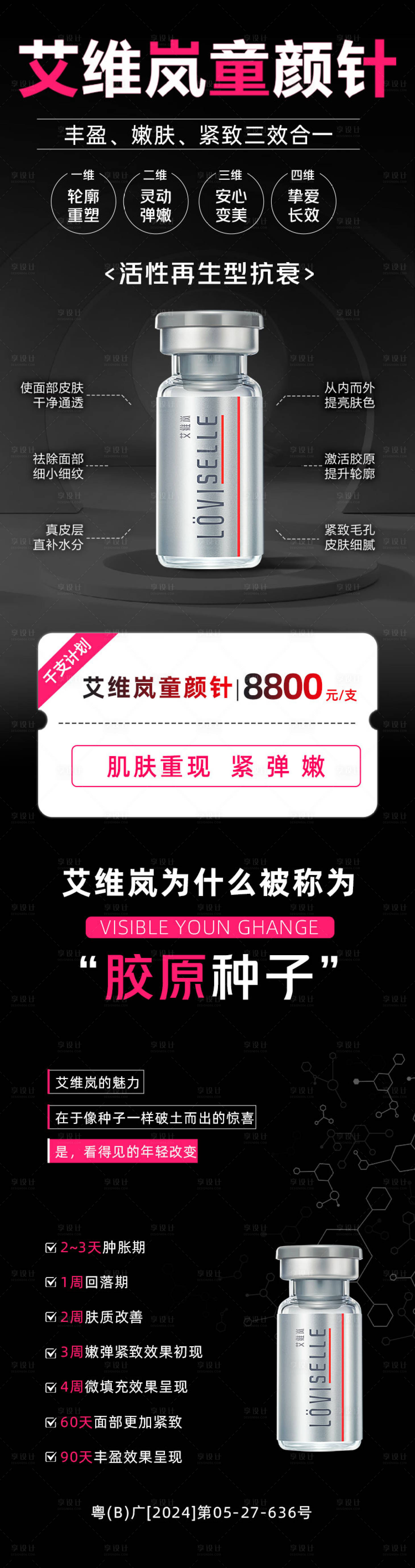 源文件下载【享设计】搜索编号：19170029543139095【医美艾艾薇岚颜针长图海报 】