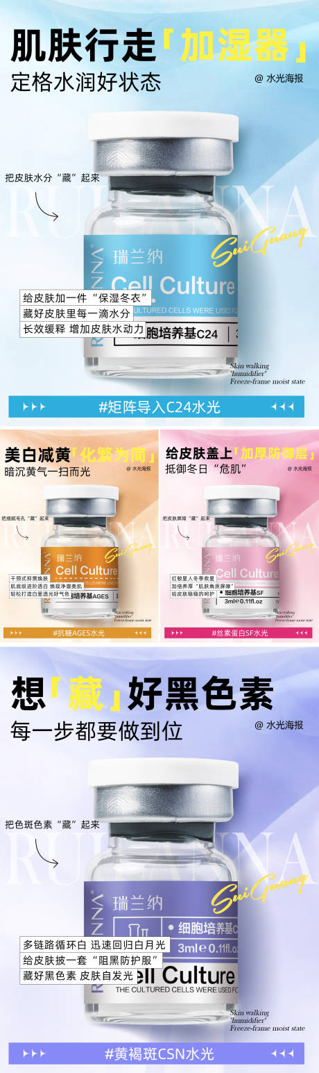 源文件下载【医美水光系列海报】编号：10050029464071229