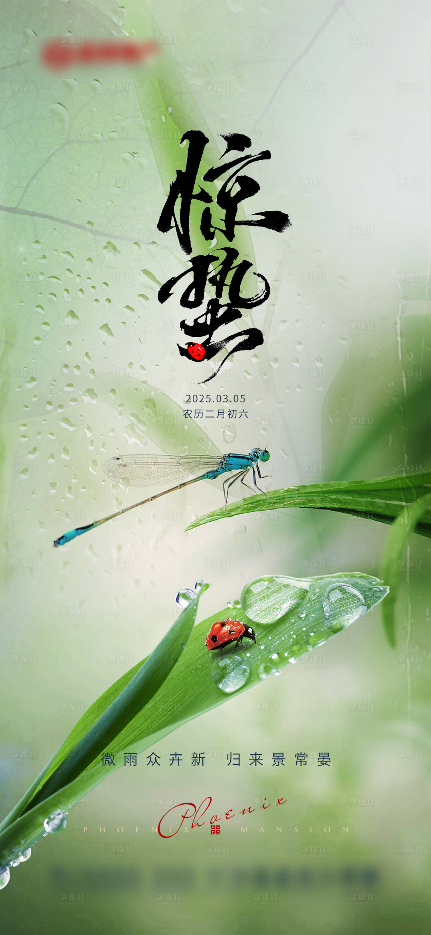源文件下载【享设计】搜索编号：15330029149158503【节气惊蛰海报】