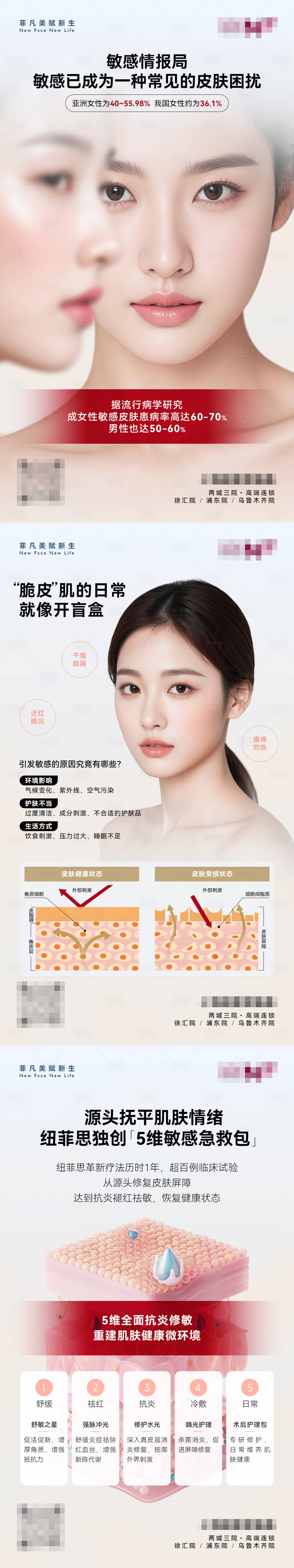 源文件下载【医美敏感肌科普海报】编号：99110029630902356