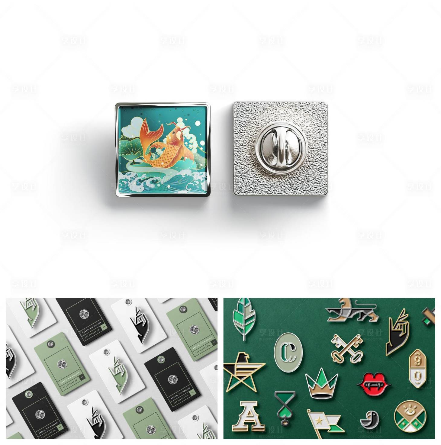 源文件下載【享設計】搜索編號：33830029208917686【胸牌胸針刺繡樣機】