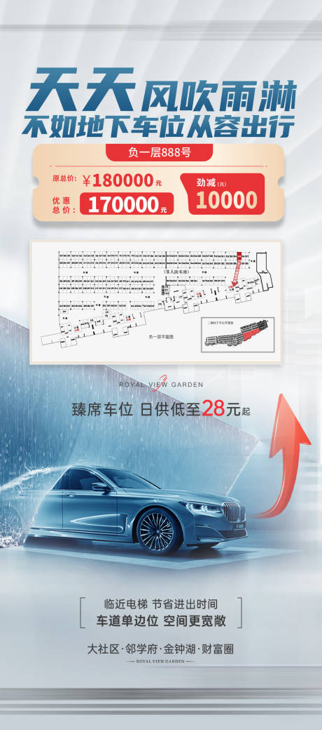源文件下载【地产车位海报】编号：14810029582888293