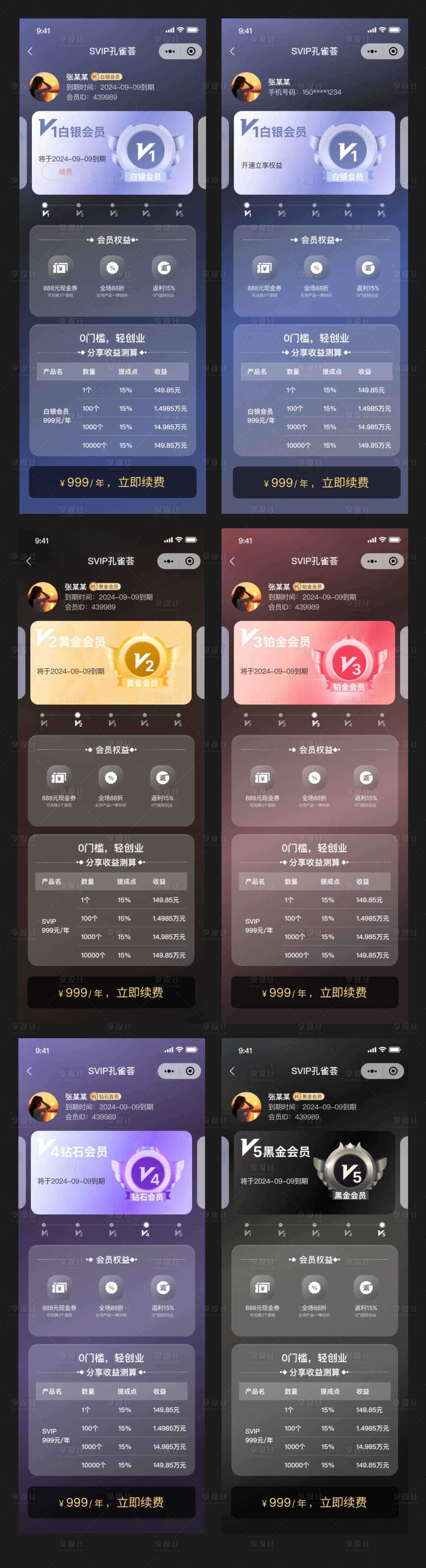 源文件下载【享设计】搜索编号：45070029558483997【VIP会员页面设计】