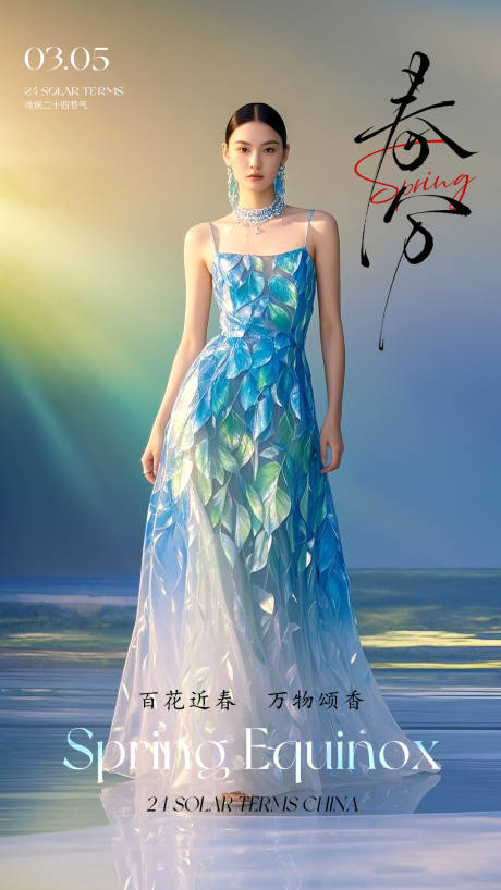 源文件下載【春分早安晨圖簡(jiǎn)約海報(bào)】編號(hào)：30250029154263547